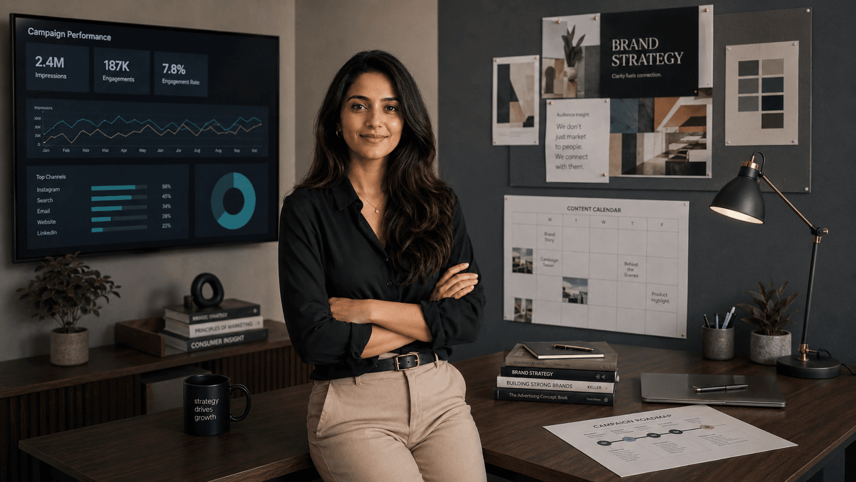 Marketing, CRM, and project delivery workspace